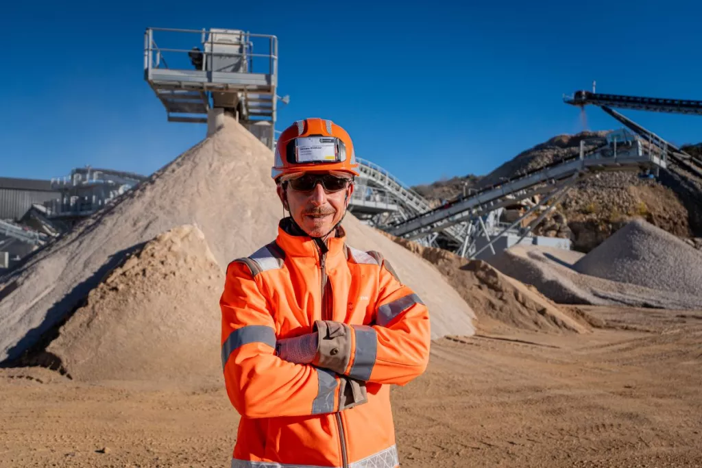 Installation et stocks de sable