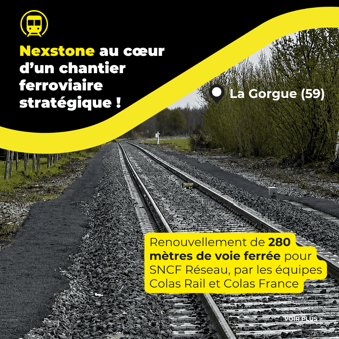 Renouvellement de 280 mètres de voie ferrée pour SNCF Réseau, par les équipes Colas Rail et Colas France