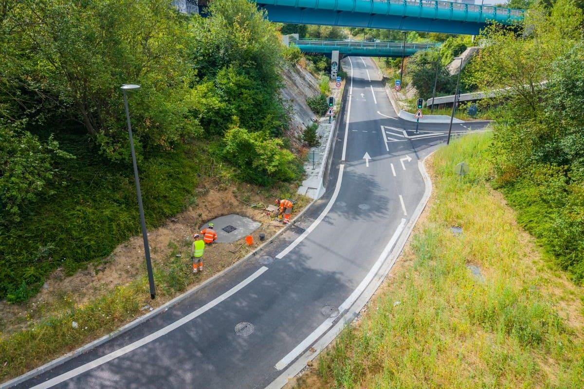 Travaux de redressement de la bretelle d’accès à la RN356 à Lille