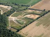 Vue aérienne de l’ISDND de Saint-Didier-la-Forêt, site de stockage et de valorisation de déchets inertes issus des travaux publics et de l’aménagement territorial