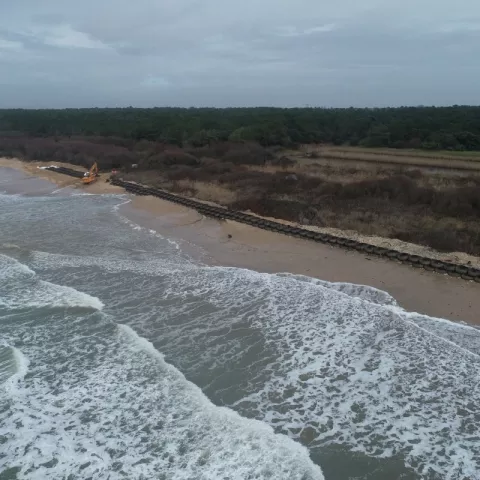 Illustration of Protection du littoral de l’Île d’Oléron : une solution innovante contre l’érosion